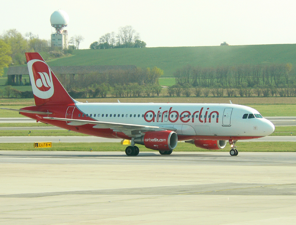 Air Berlin A 319-112, D-ABGP, Flughafen Wien, 04.04.2012