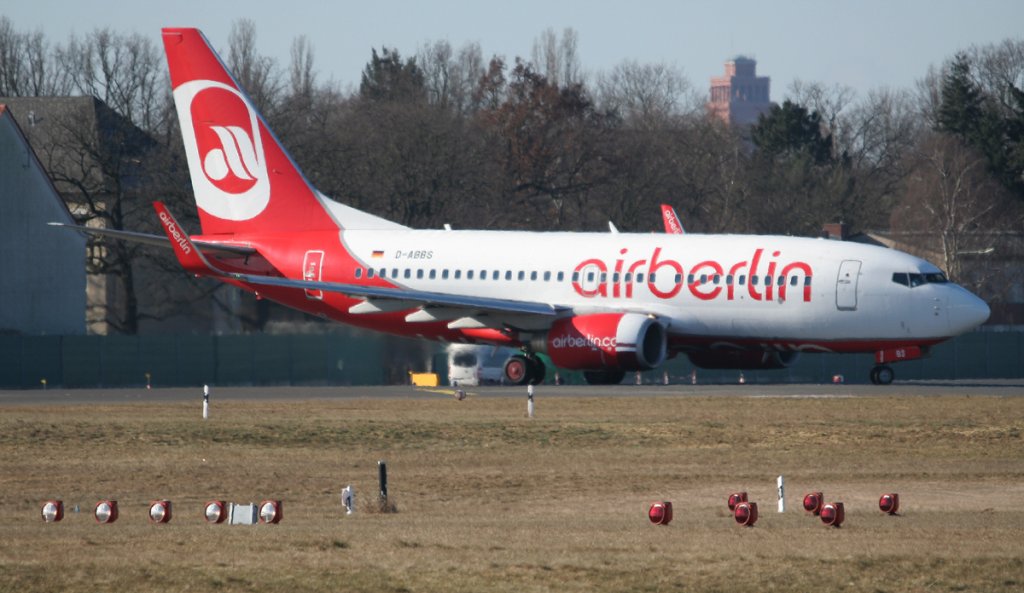 Air Berlin B 737-76N D-ABBS am 06.03.2011 auf dem Flughafen Berlin-Tegel