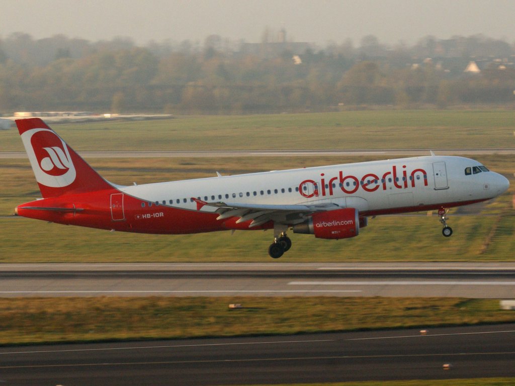 Air Berlin (Belair), HB-IOR, Airbus, A 320-200, 13.11.2011, DUS-EDDL, Dsseldorf, Germany