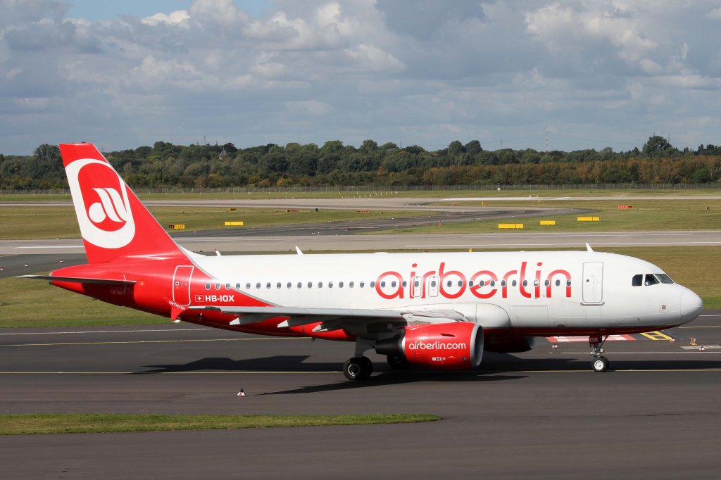 Air Berlin (Belair), HB-IOX, Airbus, A 319-100, 22.09.2012, DUS-EDDL, Dsseldorf, Germany

