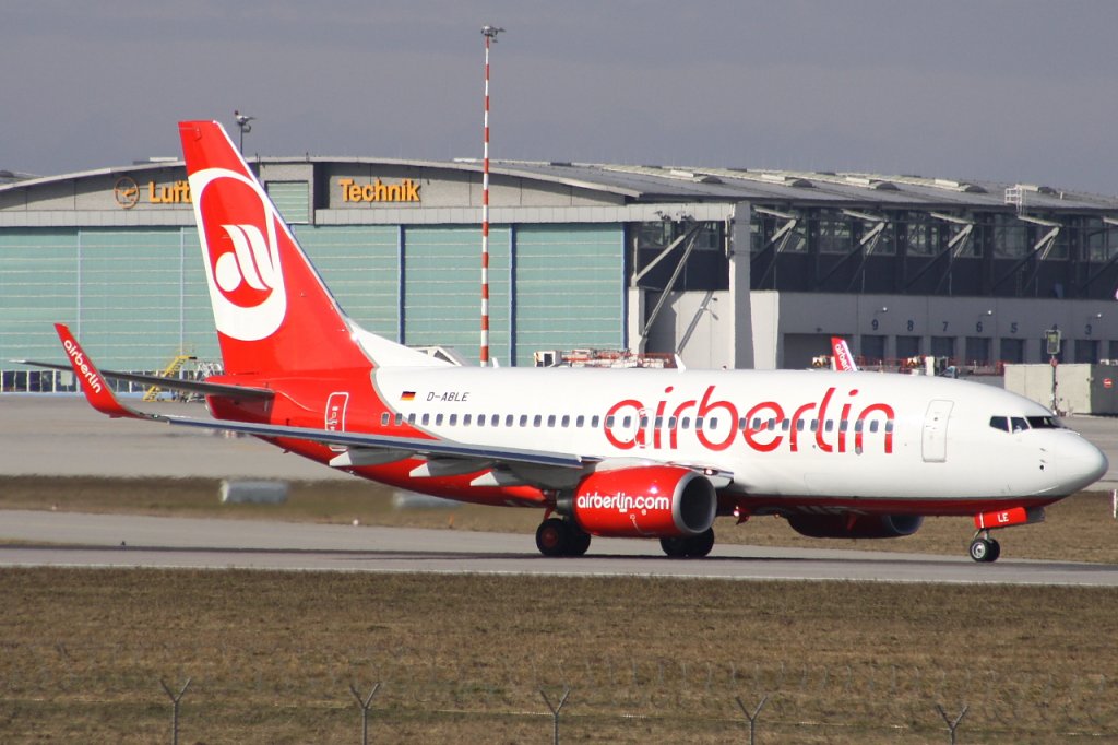 Air Berlin 
Boeing 737-76J
D-ABLD 
STR Stuttgart [Echterdingen], Germany
26.02.11