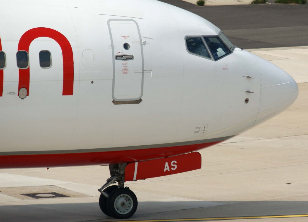 Air Berlin, D-ABAS, Boeing 737-800 WL (Bug/Nose), 28.07.2011, DUS-EDDL, Dsseldorf, Germany 

