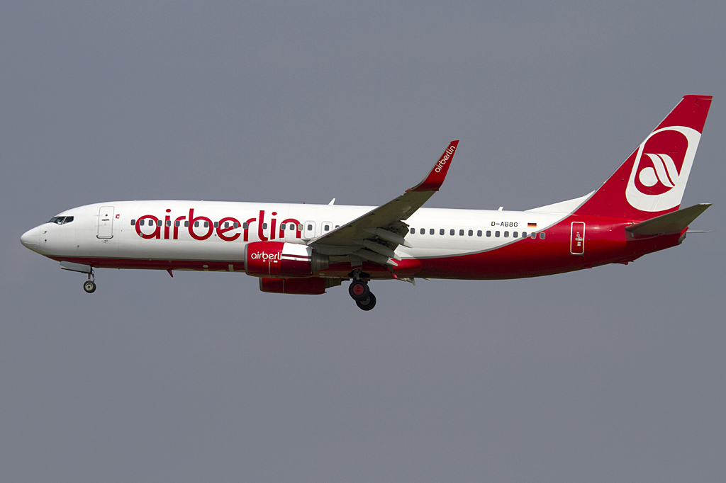 Air Berlin, D-ABBG, Boeing, B737-86J, 08.06.2010, SXF, Berlin-Schnefeld, Germany 


