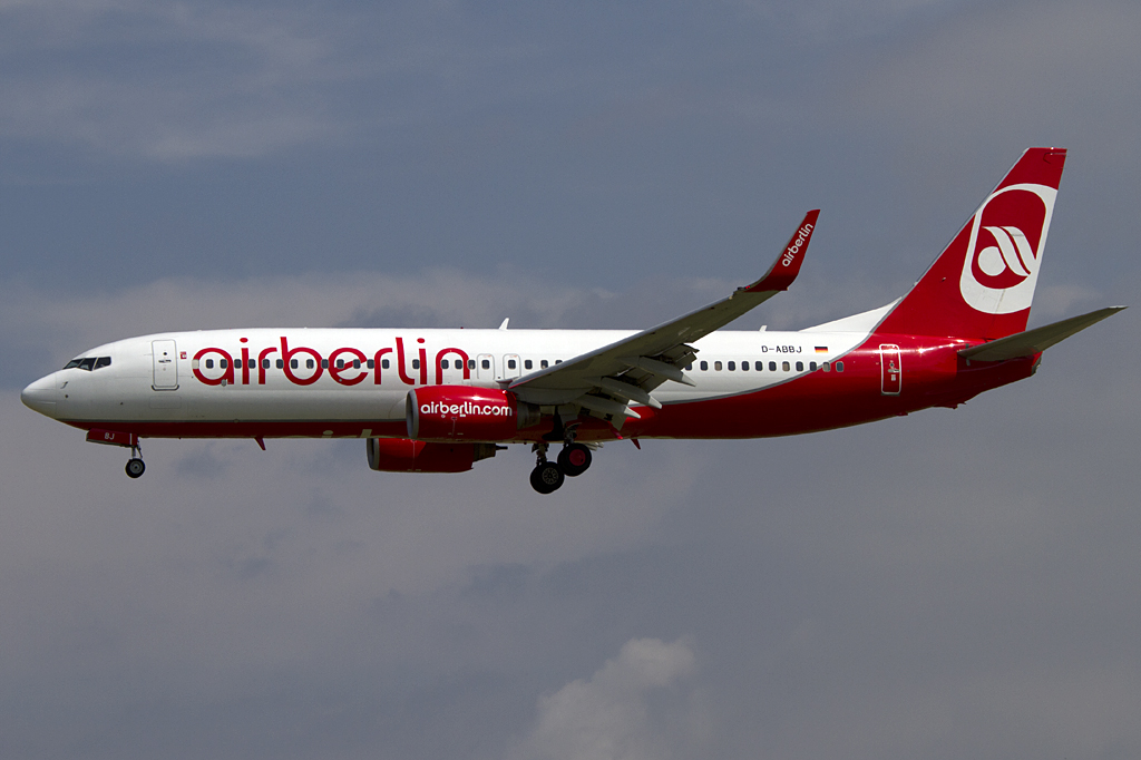 Air Berlin, D-ABBJ, Boeing, B737-86Q, 18.06.2011, BCN, Barcelona, Spain 





