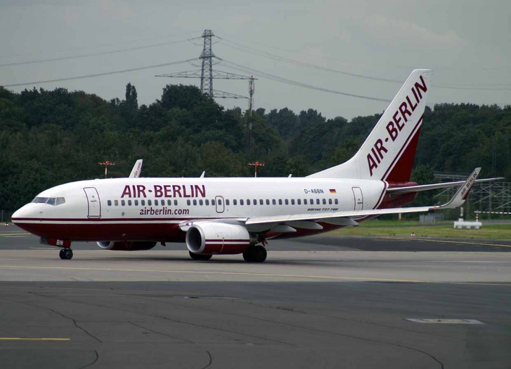 Air Berlin, D-ABBN (alte-AB-Lackierung), Boeing 737-700 wl, 2007.09.11, DUS, Dsseldorf, Germany