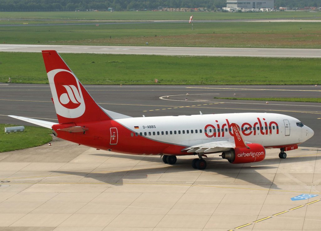 Air Berlin, D-ABBS, Boeing 737-700 WL, 28.07.2011, DUS-EDDL, Dsseldorf, Germany 

