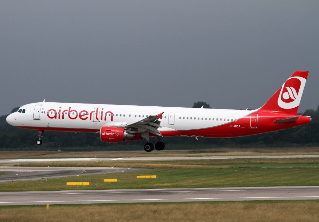 Air Berlin, D-ABCA, Airbus, A 321-200, 01.07.2013, DUS-EDDL, Dsseldorf, Germany