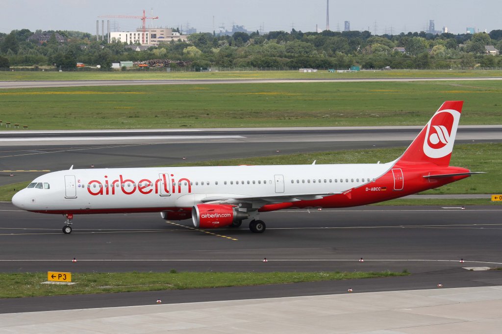 Air Berlin, D-ABCC, Airbus, A 321-200, 11.08.2012, DUS-EDDL, Dsseldorf, Germany 