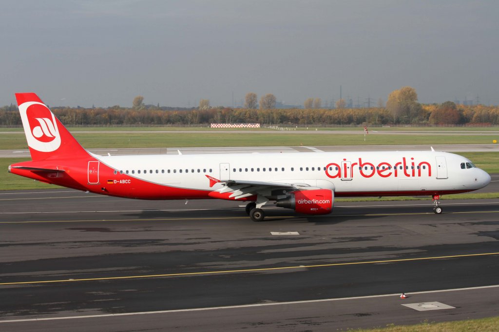 Air Berlin, D-ABCC, Airbus, A 321-200, 10.11.2012, DUS-EDDL, Dsseldorf, Germany 