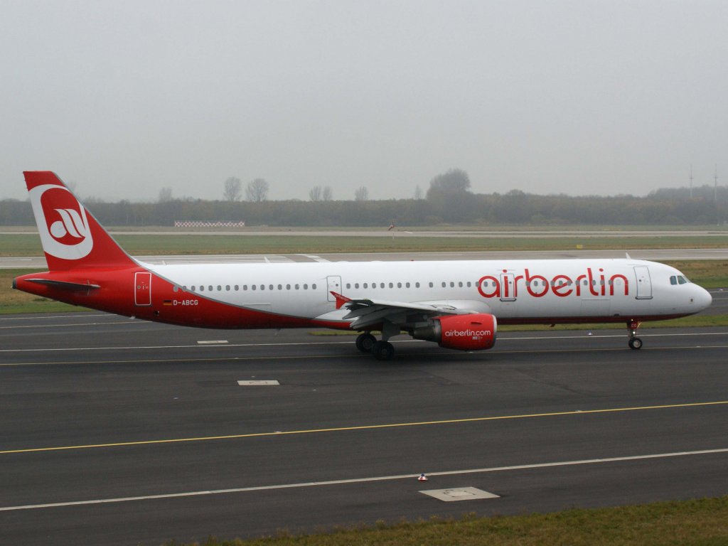 Air Berlin, D-ABCG, Airbus A 321-200, 13.11.2011, DUS-EDDL, Dsseldorf, Germany 
