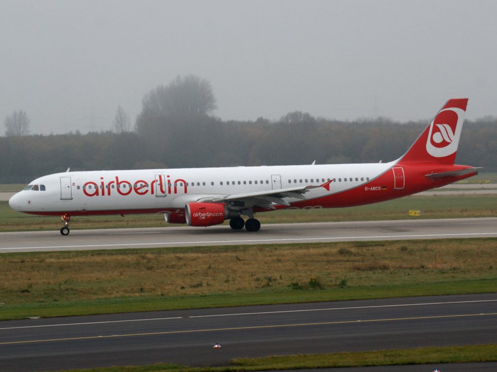 Air Berlin, D-ABCG, Airbus A 321-200, 13.11.2011, DUS-EDDL, Dsseldorf, Germany 


