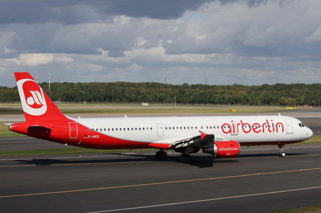 Air Berlin, D-ABCK, Airbus, A 321-200, 22.09.2012, DUS-EDDL, Dsseldorf, Germany