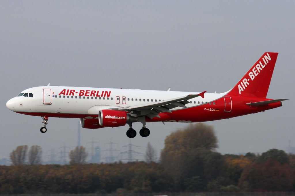 Air Berlin, D-ABDS, Airbus, A 320-200, 10.11.2012, DUS-EDDL, Dsseldorf, Germany 