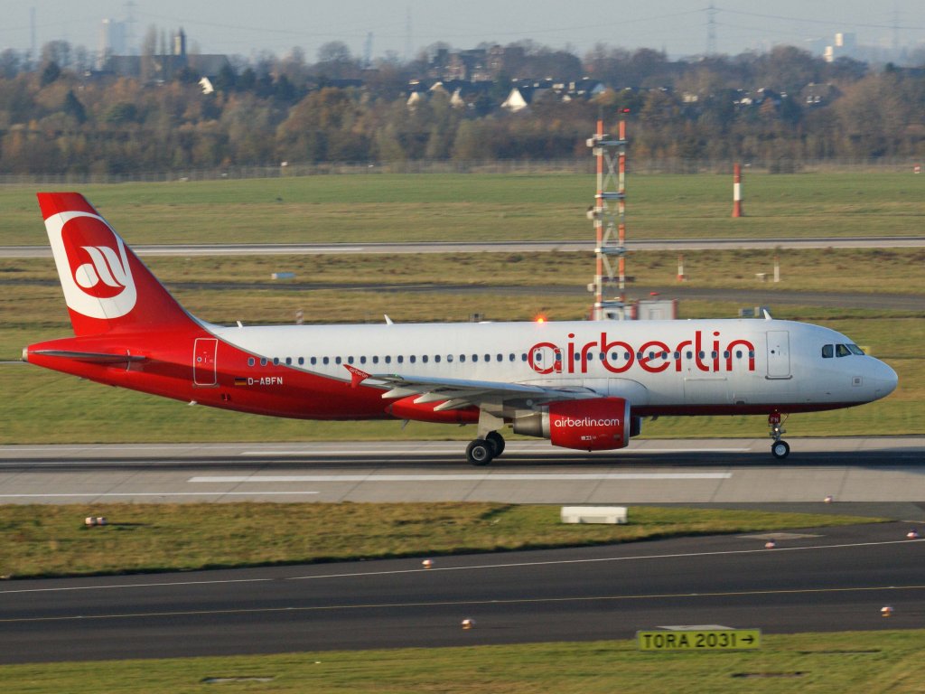 Air Berlin, D-ABFN, Airbus A 320-200, 13.11.2011, DUS-EDDL, Dsseldorf, Germany 