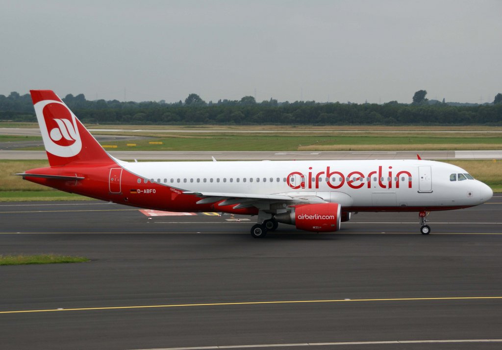 Air Berlin, D-ABFO, Airbus, A 320-200, 01.07.2013, DUS-EDDL, Dsseldorf, Germany 