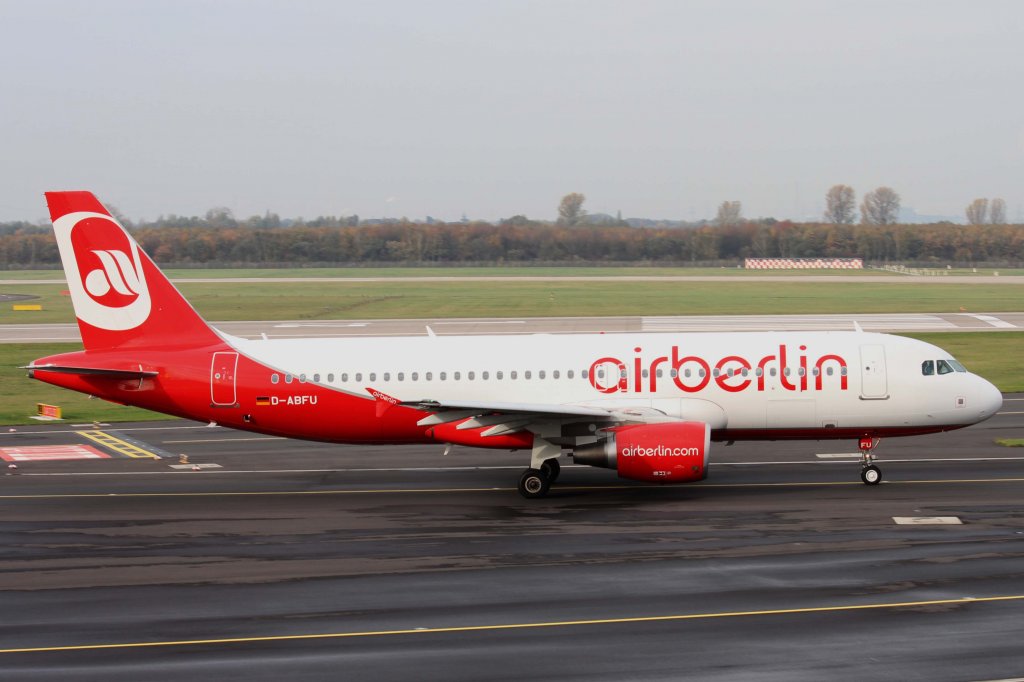 Air Berlin, D-ABFU, Airbus, A 320-200, 10.11.2012, DUS-EDDL, Dsseldorf, Germany 

