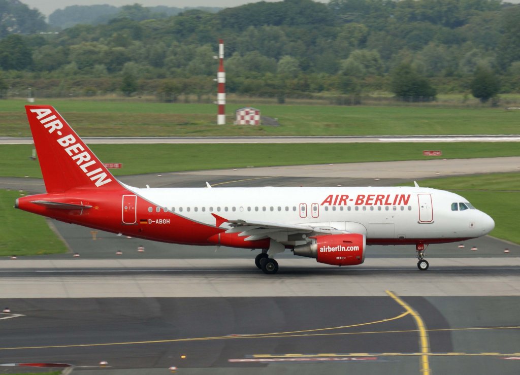 Air Berlin, D-ABGH, Airbus A 319-100, 28.07.2011, DUS-EDDL, Dsseldorf, Germany 

