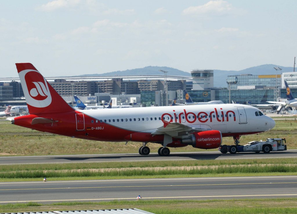 Air Berlin, D-ABGJ, Airbus A 319-100, 02.08.2011, FRA-EDDF, Frankfurt, Germany 

