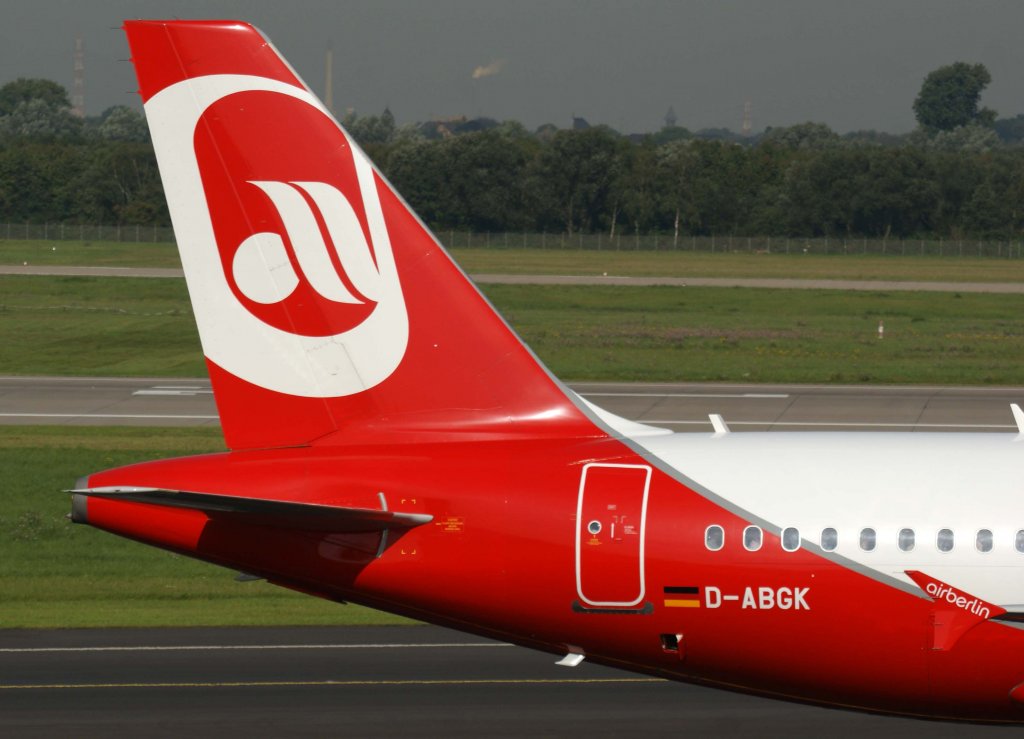 Air Berlin, D-ABGK, Airbus A 319-100 (Kamp-Lintfort/Ruhr 2010),2010.09.23, DUS-EDDL, Dsseldorf, Germany