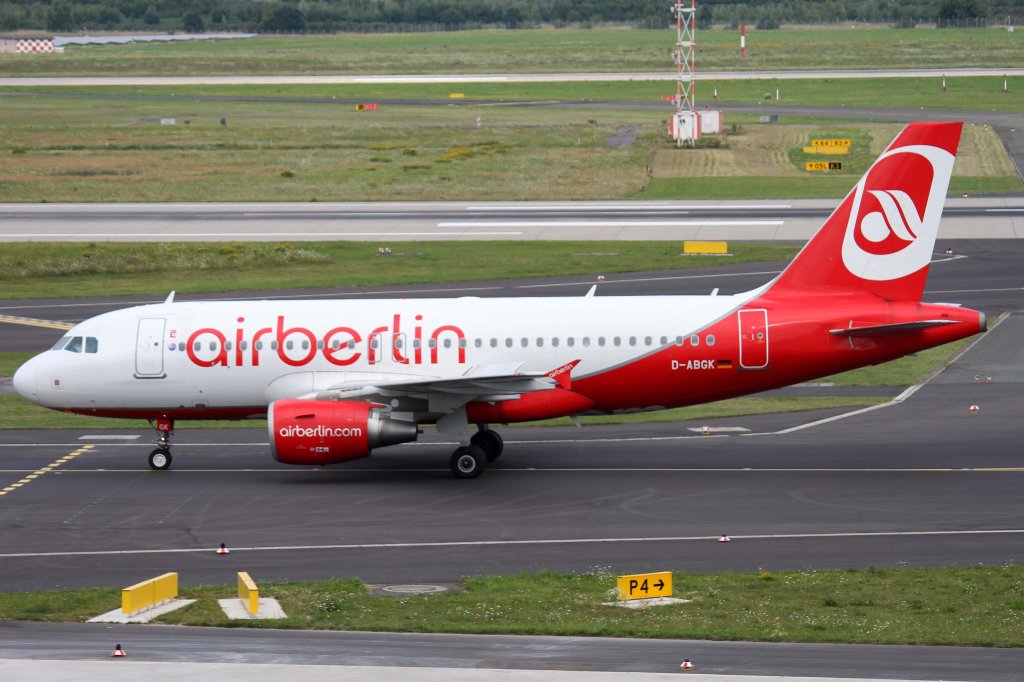 Air Berlin, D-ABGK, Airbus, A 319-100, 11.08.2012, DUS-EDDL, Dsseldorf, Germany 