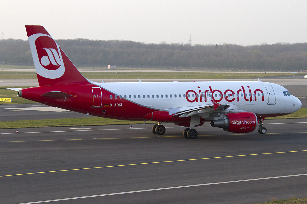 Air Berlin, D-ABGL, Airbus, A319-112, 29.03.2011, DUS, Dsseldorf, Germany 




