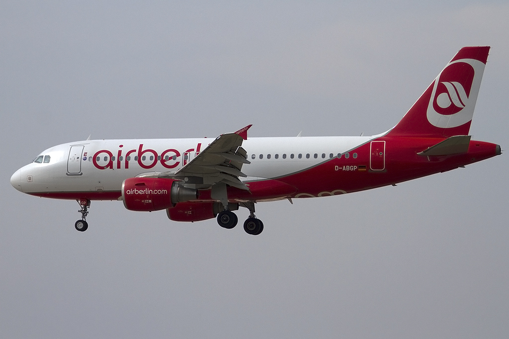 Air Berlin, D-ABGP, Airbus, A319-112, 08.09.2012, BCN, Barcelona, Spain 




