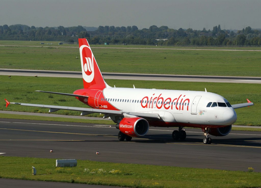 Air Berlin, D-ABGQ, Airbus A 319-100 (Neukirchen-Vluyn/Ruhr 2010), 2010.09.22, DUS-EDDL, Dsseldorf, Germany

