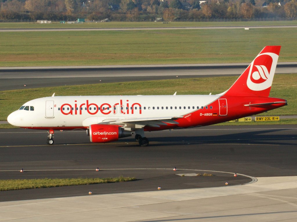 Air Berlin, D-ABGR, Airbus A 319-100, 13.11.2011, DUS-EDDL, Dsseldorf, Germany