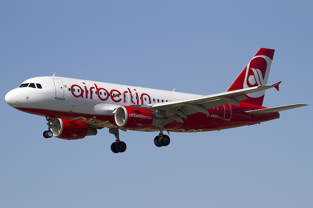 Air Berlin, D-ABGS, Airbus, A319-112, 19.09.2010, BCN, Barcelona, Spain 



