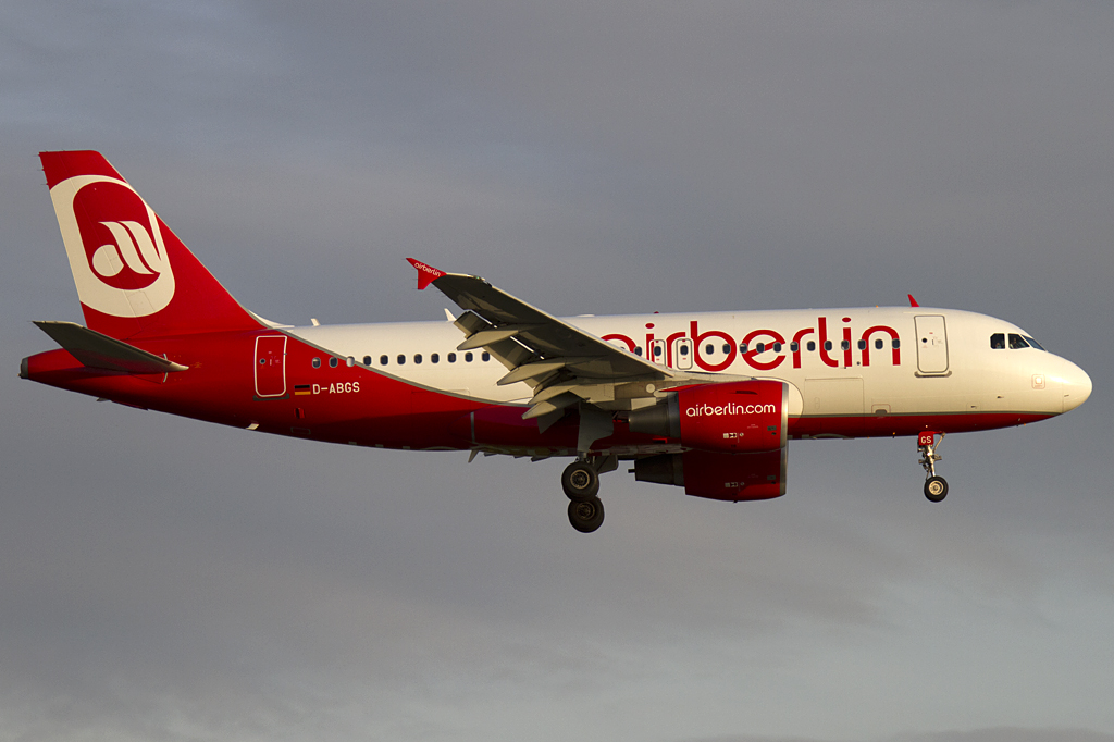 Air Berlin, D-ABGS, Airbus, A319-112, 06.04.2011, DUS, Dsseldorf, Germany 
