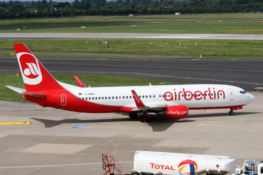Air Berlin, D-ABKD, Boeing, 737-800 wl, 11.08.2012, DUS-EDDL, Dsseldorf, Germany 