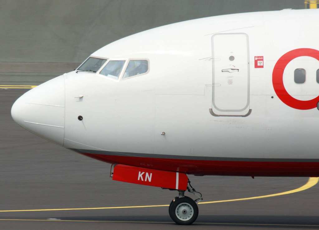 Air Berlin, D-ABKN, Boeing 737-800 wl (Bug/Nose), 28.07.2011, DUS-EDDL, Dsseldorf, Germany 

