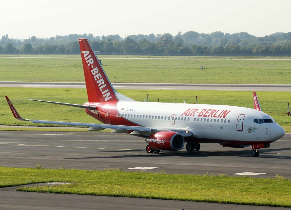 Air Berlin, D-ABLA, Boeing 737-700 WL (Hamminkeln/Ruhr 2010),2010.09.22, DUS-EDDL, Dsseldorf, Germany 

