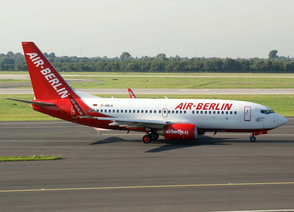 Air Berlin, D-ABLA, Boeing 737-700 WL (Hamminkeln/Ruhr 2010),2010.09.22, DUS-EDDL, Dsseldorf, Germany 

