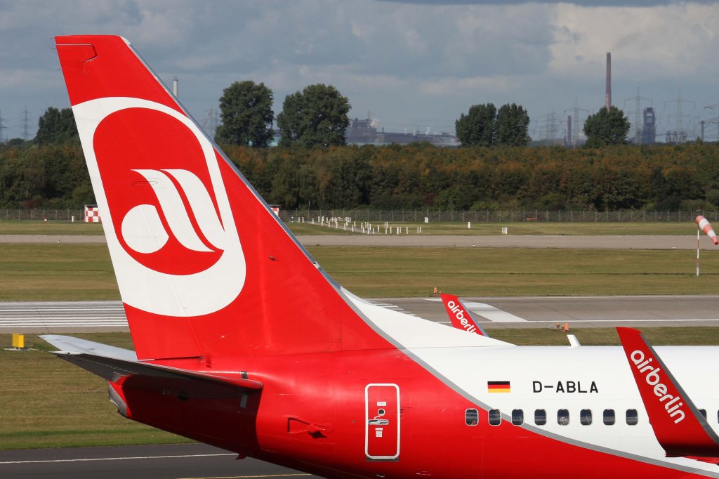 Air Berlin, D-ABLA, Boeing, 737-700 wl (Seitenleitwerk/Tail), 22.09.2012, DUS-EDDL, Dsseldorf, Germany