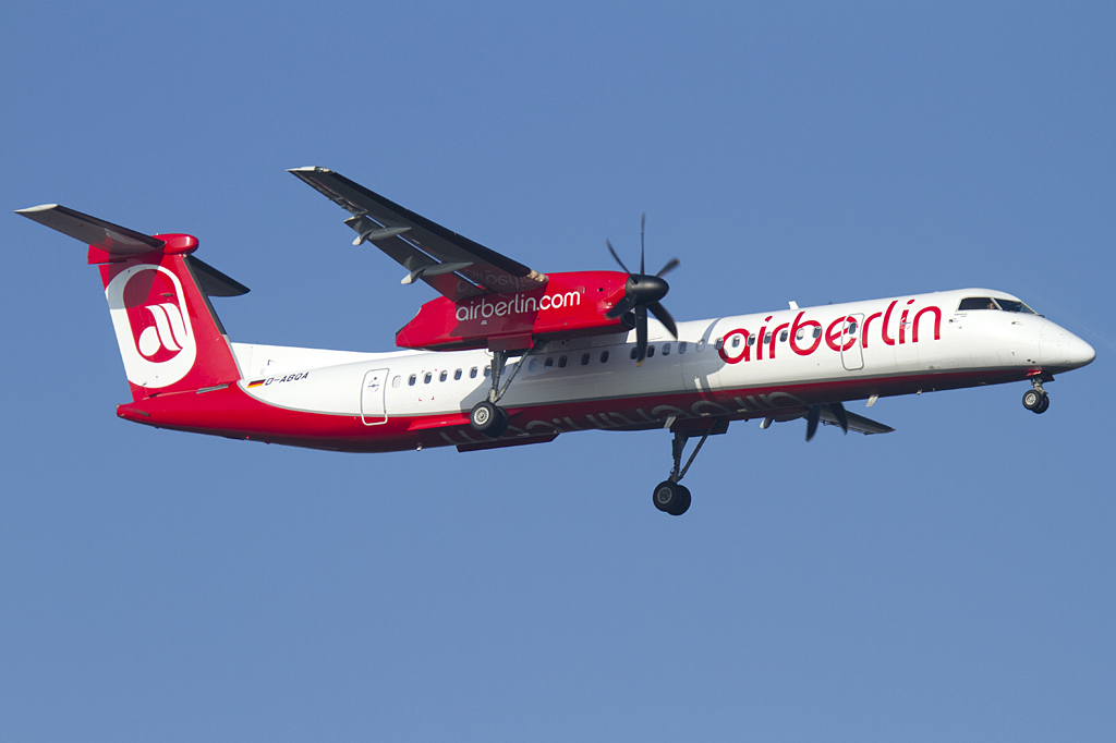 Air Berlin, D-ABQA, Bombardier, DHC-8-402Q, 17.02.2011, FRA, Frankfurt, Germany 




