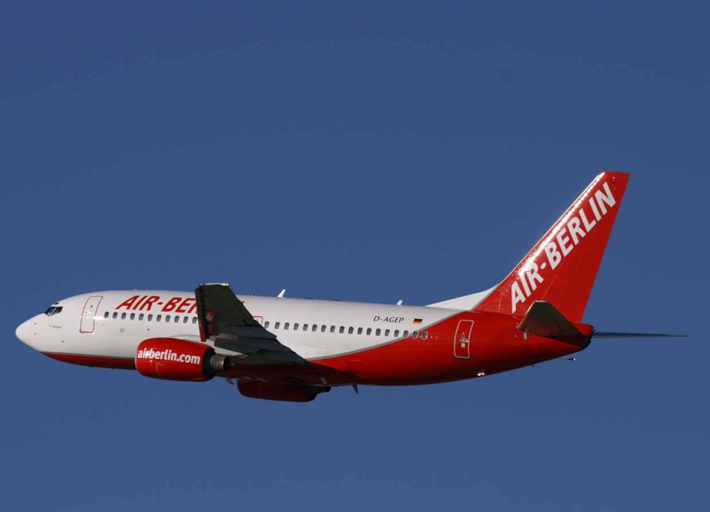 Air Berlin, D-AGEP (mittlere-AB-Lackierung), Boeing 737-700, 2008.02.09, DUS, Dsseldorf, Germany
