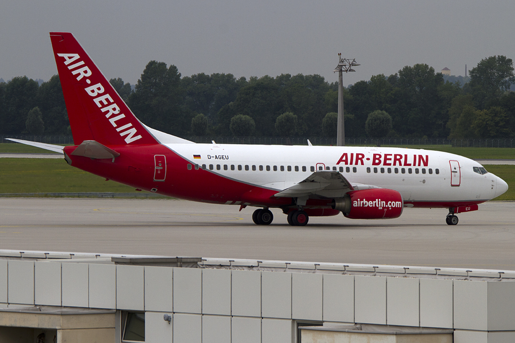 Air Berlin, D-AGEU, Boeing, B737-75B, 05.08.2011, MUC, Muenchen, Germany 





