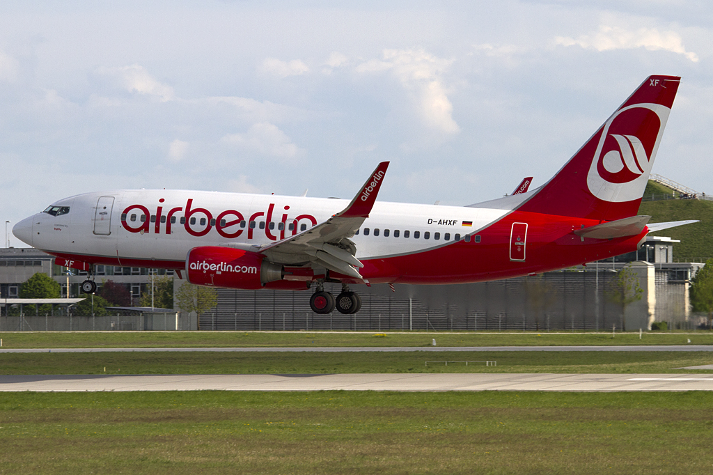 Air Berlin, D-AHXF, Boeing, B737-7K5, 29.04.2011, MUC, Muenchen, Germany 




