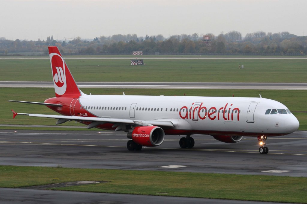 Air Berlin, D-ALSA, Airbus, A 321-200, 10.11.2012, DUS-EDDL, Dsseldorf, Germany 