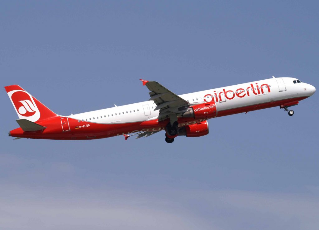 Air Berlin, D-ALSB (aktuelle-AB-Lackierung), Airbus A 321-200, 2008.06.02, DUS, Dsseldorf, Germany