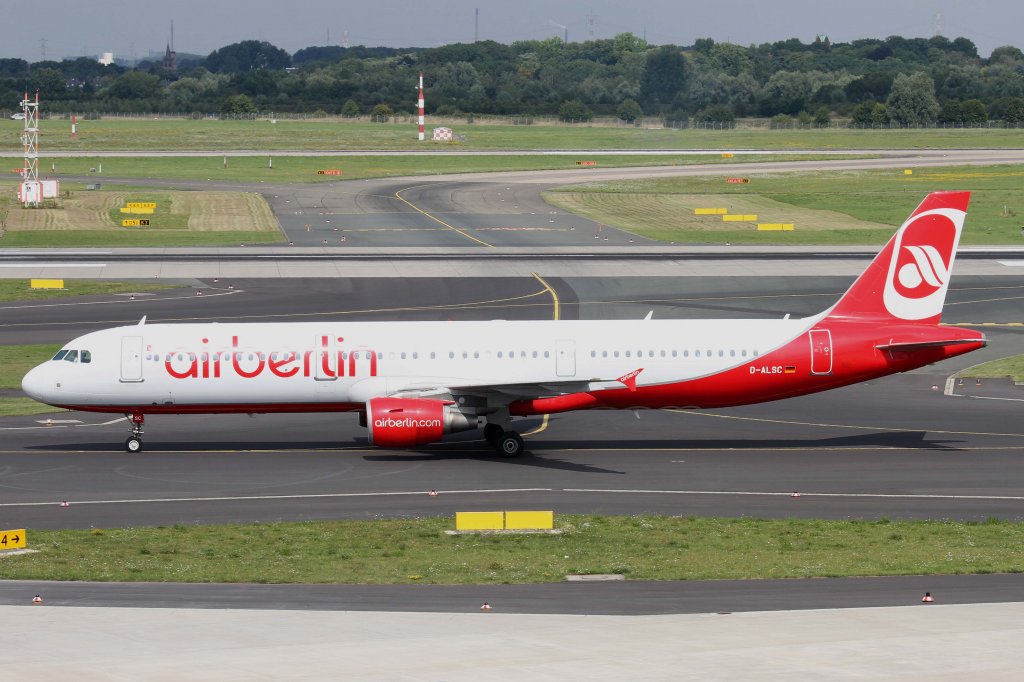 Air Berlin, D-ALSC, Airbus, A 321-200, 11.08.2012, DUS-EDDL, Dsseldorf, Germany 