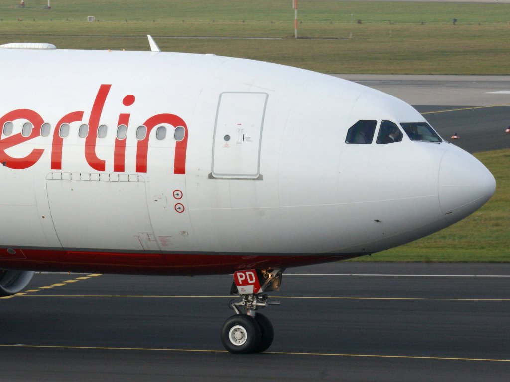 Air Berlin (ex LTU), D-ALPD, Airbus A 330-200 (Bug/Nose), 13.11.2011, DUS-EDDL, Dsseldorf, Germany 


