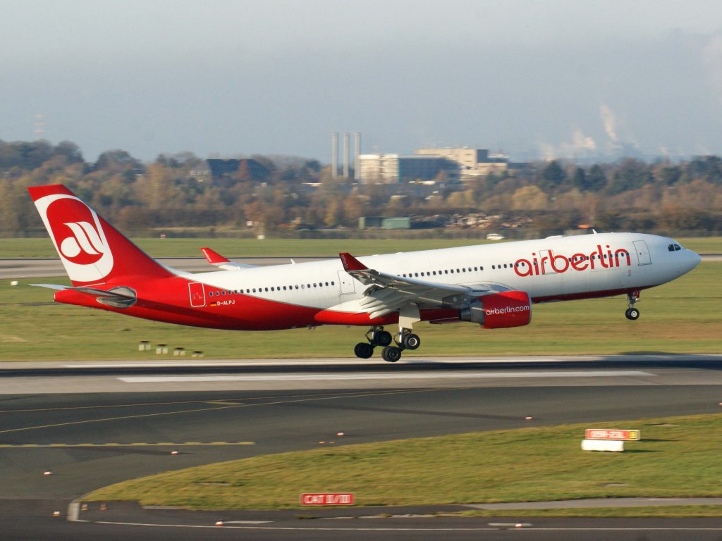 Air Berlin (ex LTU), D-ALPJ, Airbus, A 330-200, 13.11.2011, DUS-EDDL, Dsseldorf, Germany 