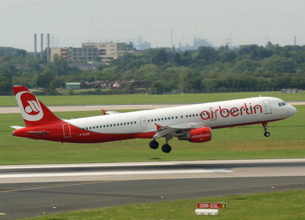 Air Berlin (ex LTU), D-ALSD, Airbus A 321-200, 28.07.2011, DUS-EDDL, Dsseldorf, Germany 