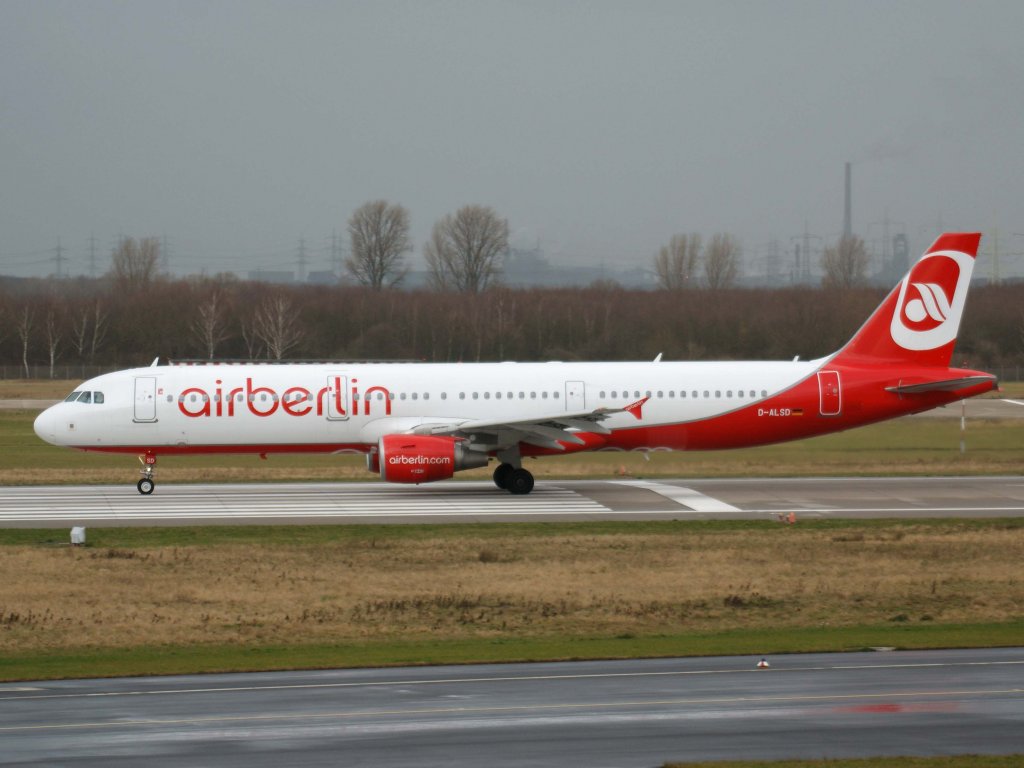 Air Berlin (ex LTU), D-ALSD, Airbus, A 321-200, 06.01.2012, DUS-EDDL, Dsseldorf, Germany 