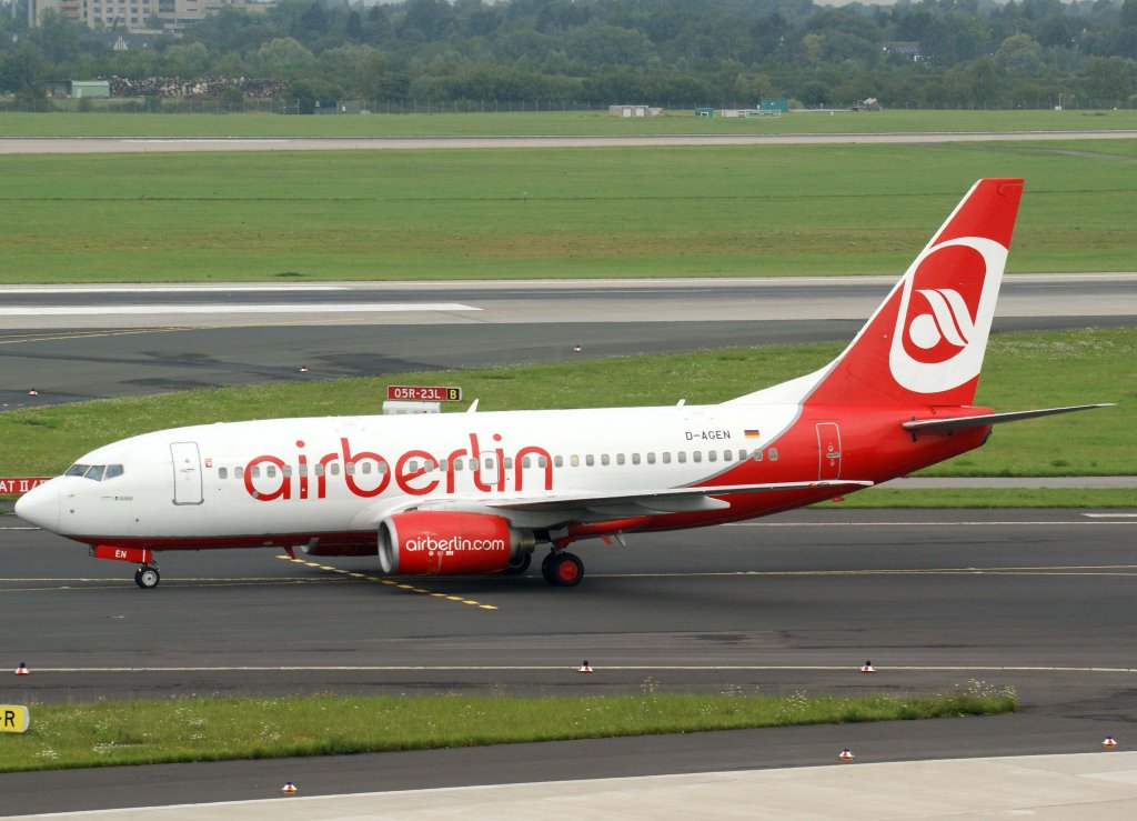 Air Berlin (Germania), D-AGEN, Boeing 737-700, 28.07.2011, DUS-EDDL, Dsseldorf, Germany 

