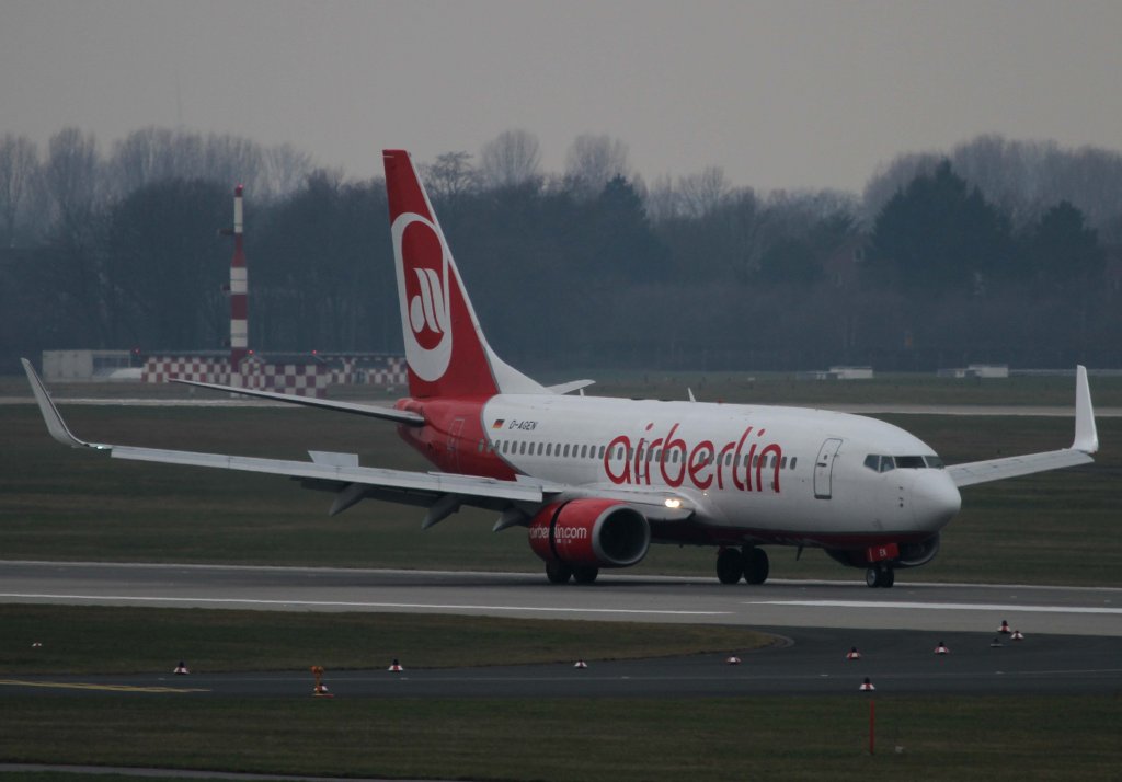 Air Berlin (Germania), D-AGEN, Boeing, 737-700 wl, 11.03.2013, DUS-EDDL, Düsseldorf, Germany 