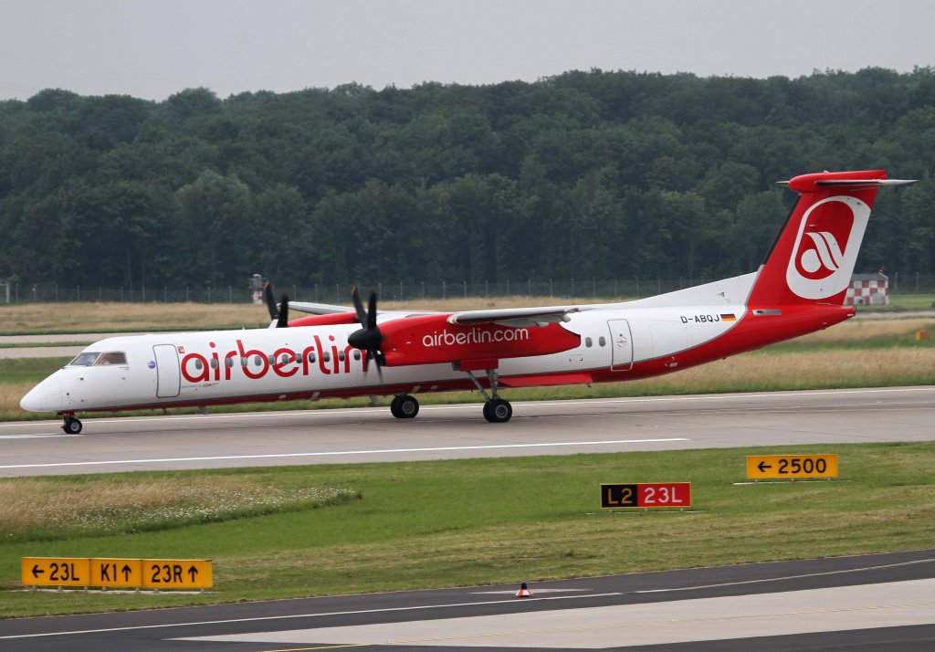 Air Berlin (LGW), D-ABQJ, De Havilland Canada, DHC 8Q-400, 01.07.2013, DUS-EDDL, Dsseldorf, Germany 