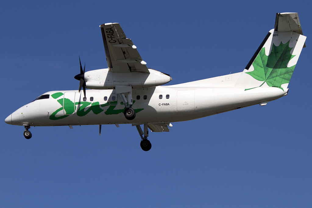 Air Canada - Jazz, C-FABA, deHavilland, DHC-8-102 Dash-8, 24.08.2011, YUL, Montreal, Canada


